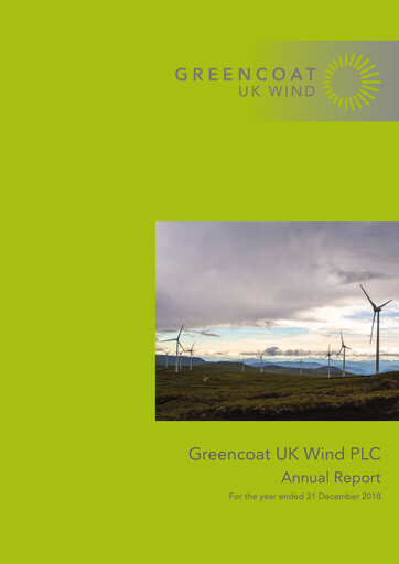 Thumbnail Greencoat UK Wind Annual Report 2018
