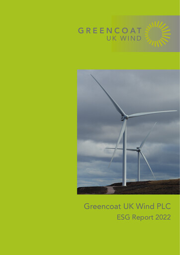 Vorschaubild Greencoat UK Wind ESG-Bericht 2022
