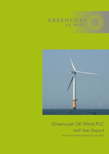 Miniature Greencoat UK Wind Rapport semestriel 2021-h1