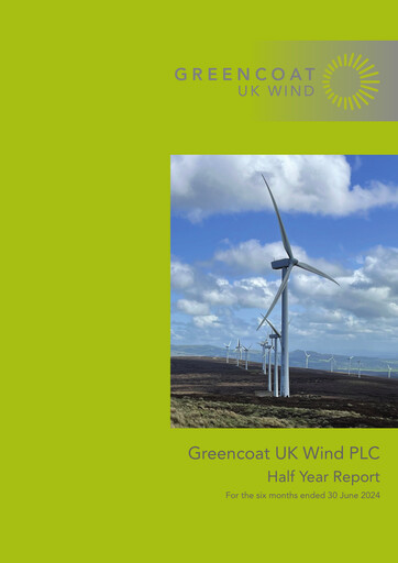 Miniature Greencoat UK Wind Rapport semestriel 2024-h1