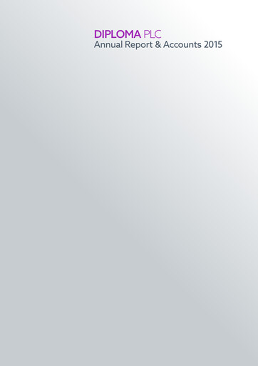Thumbnail Diploma plc Annual Report 2015