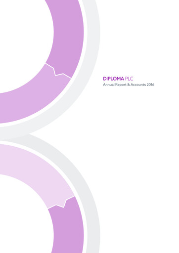 Thumbnail Diploma plc Annual Report 2016