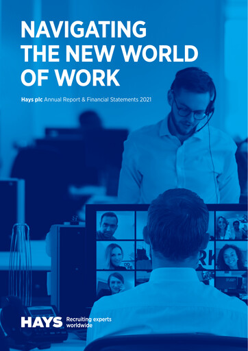 Thumbnail Hays plc Annual Report 2021