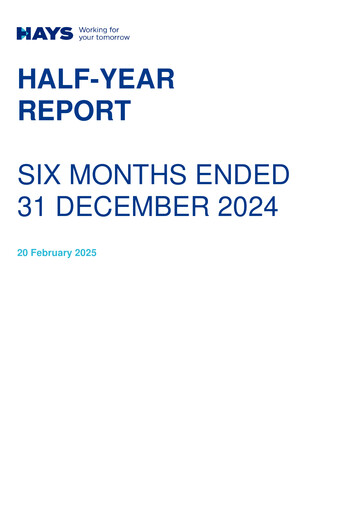 Thumbnail Hays plc Half-year Report 2025-h1
