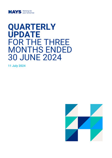 Thumbnail Hays plc Quarterly Report 2024-q4