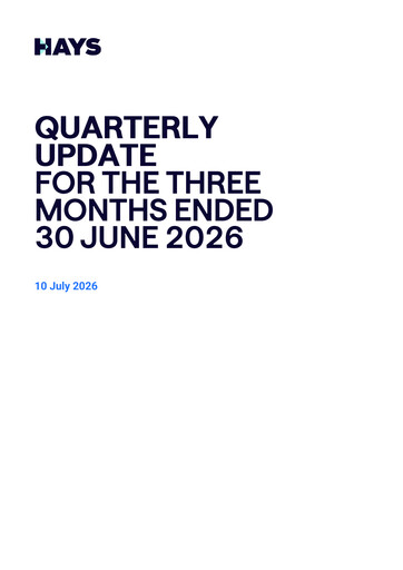Thumbnail Hays plc Quarterly Report 2026-q4