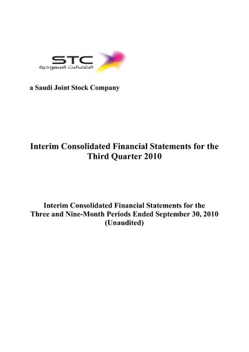 Vorschaubild Saudi Telecom Company Finanzmitteilung 2010-9m