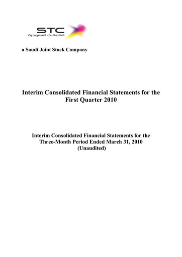 Vorschaubild Saudi Telecom Company Finanzmitteilung 2010-q1