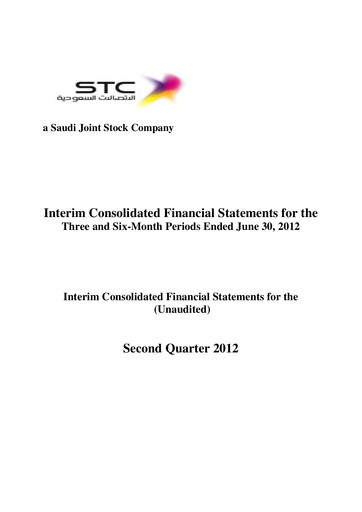 Vorschaubild Saudi Telecom Company Finanzmitteilung 2012-h1
