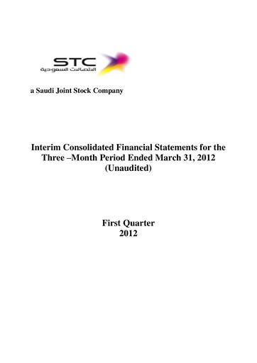Vorschaubild Saudi Telecom Company Finanzmitteilung 2012-q1