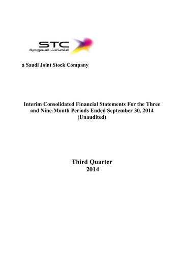 Vorschaubild Saudi Telecom Company Finanzmitteilung 2014-9m