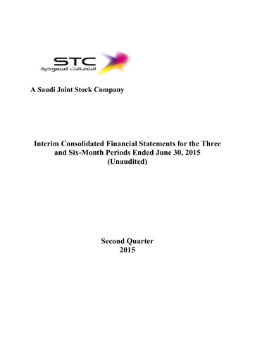 Vorschaubild Saudi Telecom Company Finanzmitteilung 2015-h1