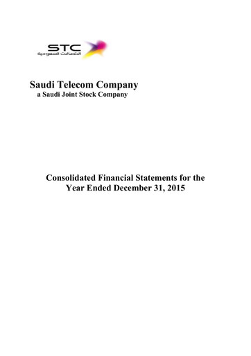 Vorschaubild Saudi Telecom Company Finanzmitteilung 2015