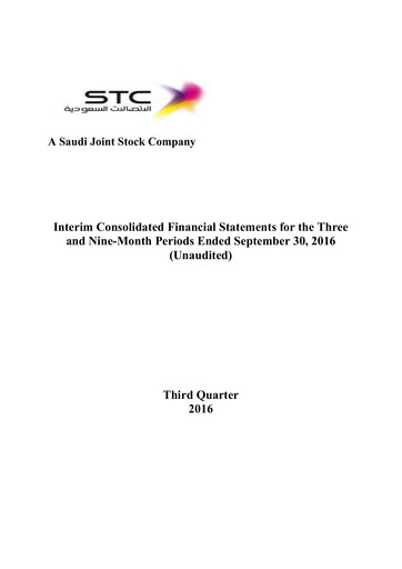 Vorschaubild Saudi Telecom Company Finanzmitteilung 2016-9m