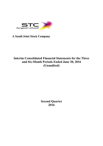Vorschaubild Saudi Telecom Company Finanzmitteilung 2016-h1
