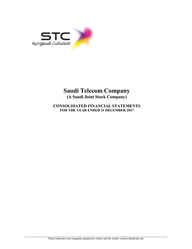 Vorschaubild Saudi Telecom Company Finanzmitteilung 2017