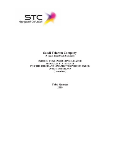 Vorschaubild Saudi Telecom Company Finanzmitteilung 2019-9m