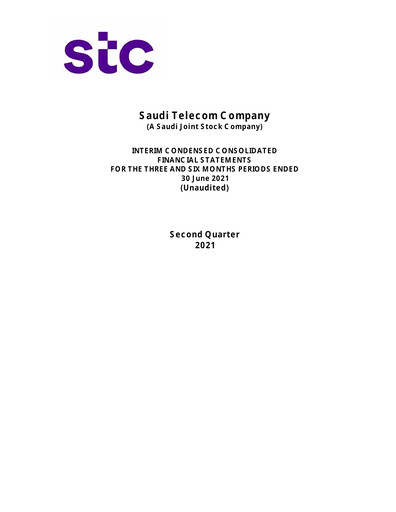 Vorschaubild Saudi Telecom Company Finanzmitteilung 2021-h1