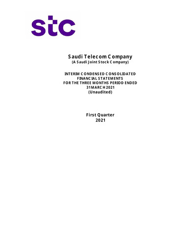 Vorschaubild Saudi Telecom Company Finanzmitteilung 2021-q1