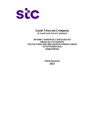 Vorschaubild Saudi Telecom Company Finanzmitteilung 2022-9m