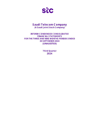 Vorschaubild Saudi Telecom Company Finanzmitteilung 2024-9m