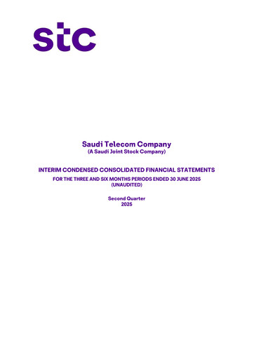 Thumbnail Saudi Telecom Company Financial Statement 2025-h1