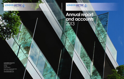 Thumbnail LondonMetric Property Annual Report 2013