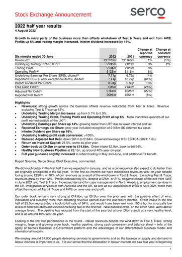 Thumbnail Serco Group Half-year Report 2022-h1
