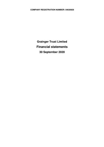 Vorschaubild Grainger plc Finanzmitteilung 2020