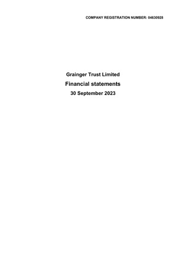 Vorschaubild Grainger plc Finanzmitteilung 2023