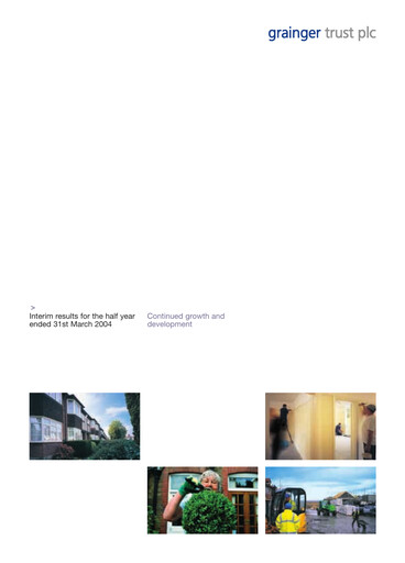 Thumbnail Grainger plc Half-year Report 2004-h1
