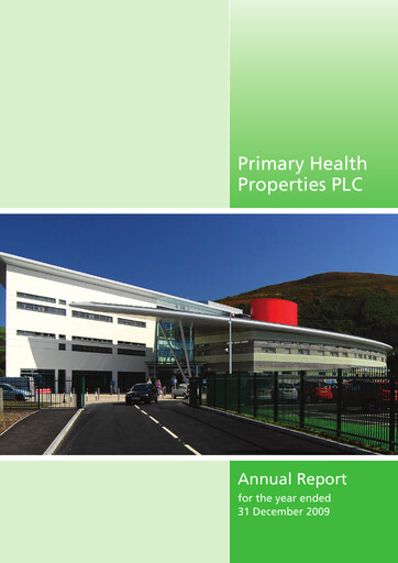 Thumbnail Primary Health Properties Annual Report 2009