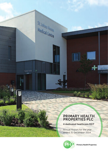 Thumbnail Primary Health Properties Annual Report 2014