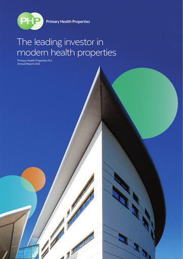 Thumbnail Primary Health Properties Annual Report 2016