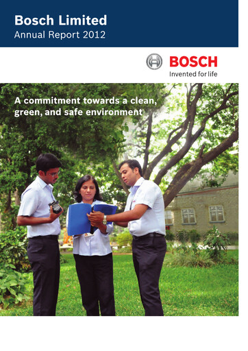 Thumbnail BOSCH India Annual Report 2012
