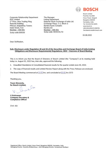 Vorschaubild BOSCH India Quartalsbericht 2022-q1