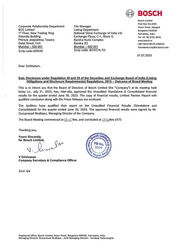 Vorschaubild BOSCH India Quartalsbericht 2023-q1