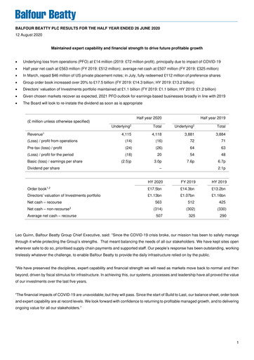 Thumbnail Balfour Beatty Half-year Report 2020-h1
