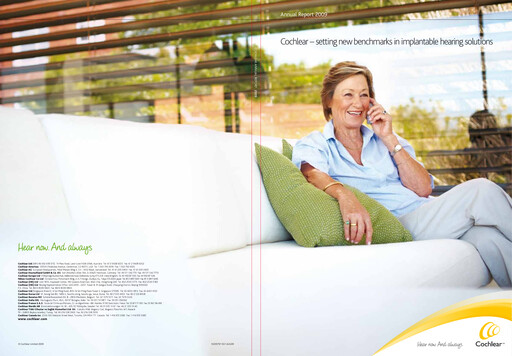 Miniature Cochlear Rapport annuel 2009