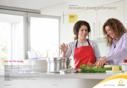 Miniature Cochlear Rapport annuel 2010