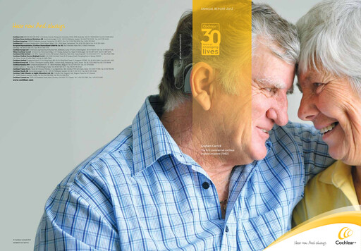 Miniature Cochlear Rapport annuel 2012