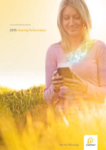Miniature Cochlear Rapport annuel 2015