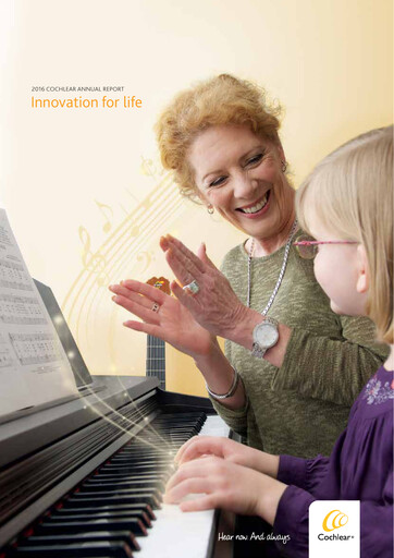 Miniature Cochlear Rapport annuel 2016