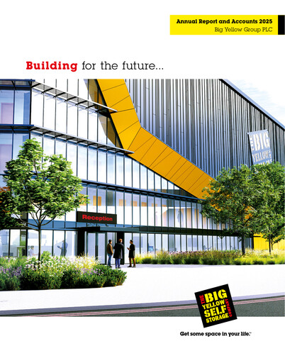 Thumbnail Big Yellow Group Annual Report 2025