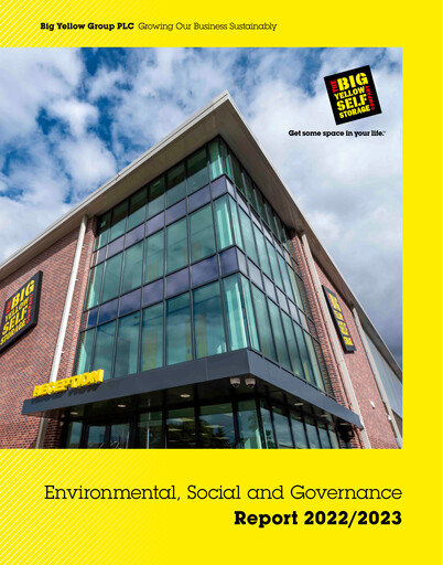 Thumbnail Big Yellow Group ESG Report 2023