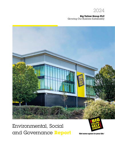 Thumbnail Big Yellow Group ESG Report 2024