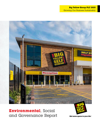 Thumbnail Big Yellow Group ESG Report 2025