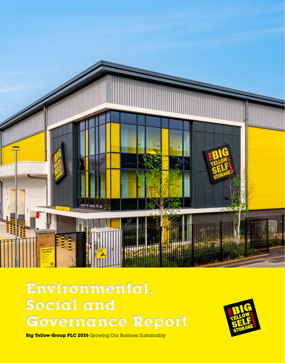 Thumbnail Big Yellow Group ESG Report 2026