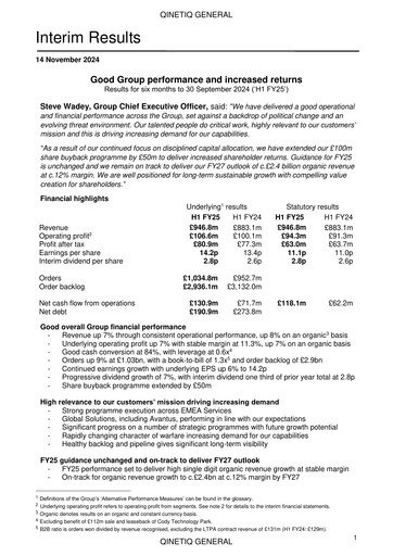 Thumbnail QinetiQ Half-year Report 2024-h1