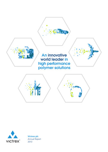 Thumbnail Victrex Annual Report 2013